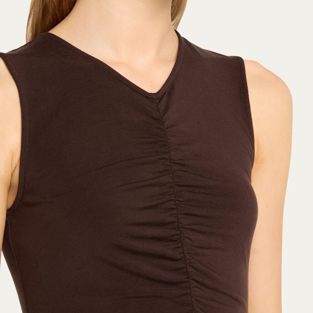 Veronica Beard Neeta Ruched Sleeveless Top (Size S) NWOT - Picture 2 of 8